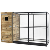 Voliere Thomas Voldux - houten Vogelhok voor buiten bie lang mee gaat - hout in stijl